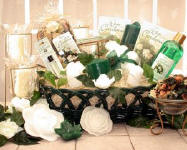 White Gardenia Gift Basket