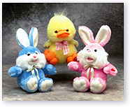 Blue Bunny, Quacking Duck, Pink Bunny